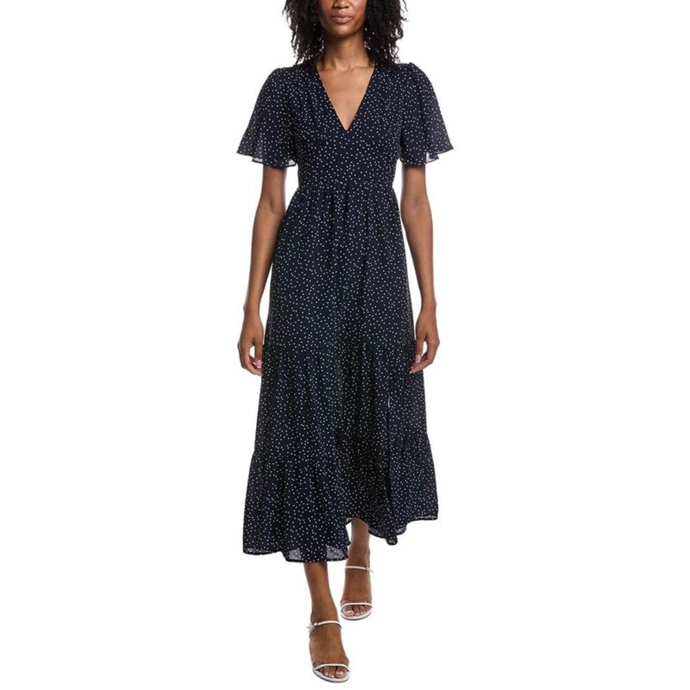 Anna Kay Womens Melina Dots Dress, Green